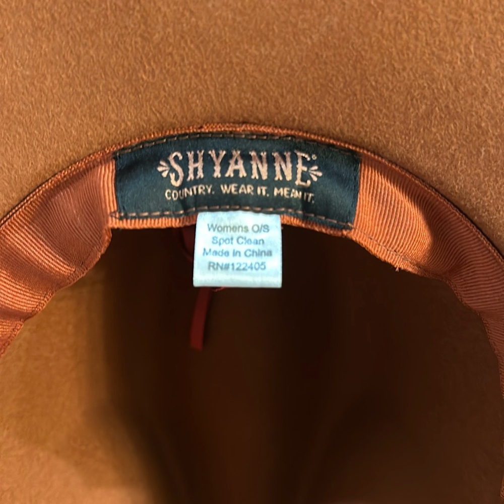 NWOT Shyanne felt western fashion hat in burnt orange - Picture 3 of 3